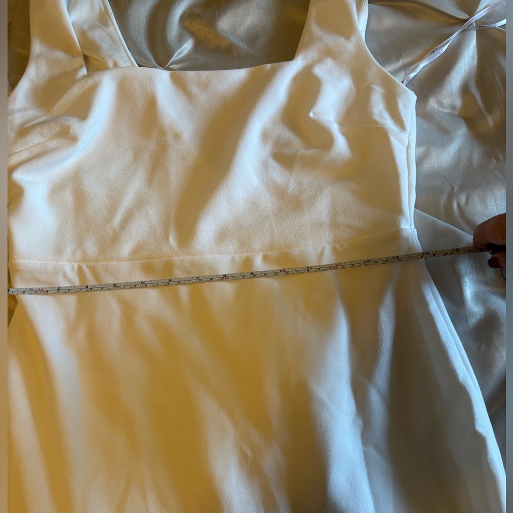 Lulu’s Elegant White Sleeveless Dress - Size L - Picture 9 of 10